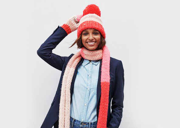Kate Spade All the Trimmings Colorblock Beanie Hat Kate Spade New York Women main image 3