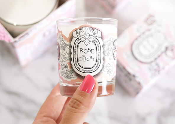 Deals New Diptyque Rose delight candle limited edition