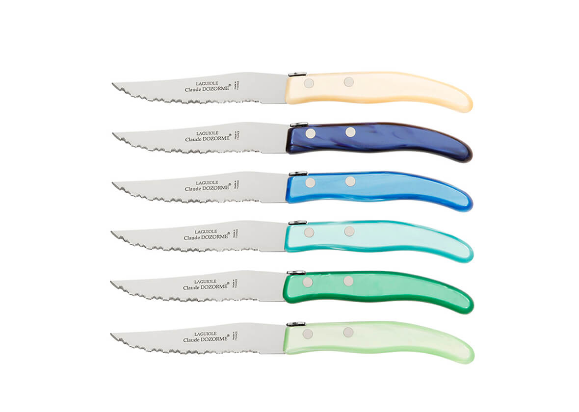 Laguiole Berlingot Breakfast Knives Set | Set of 3 | Neutral Colors