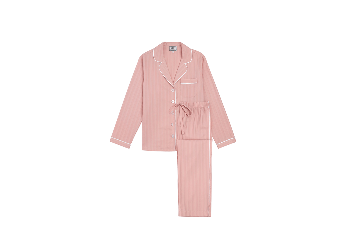 KIP Premium Cotton Pajama Set in Soft Rose | Giftagram