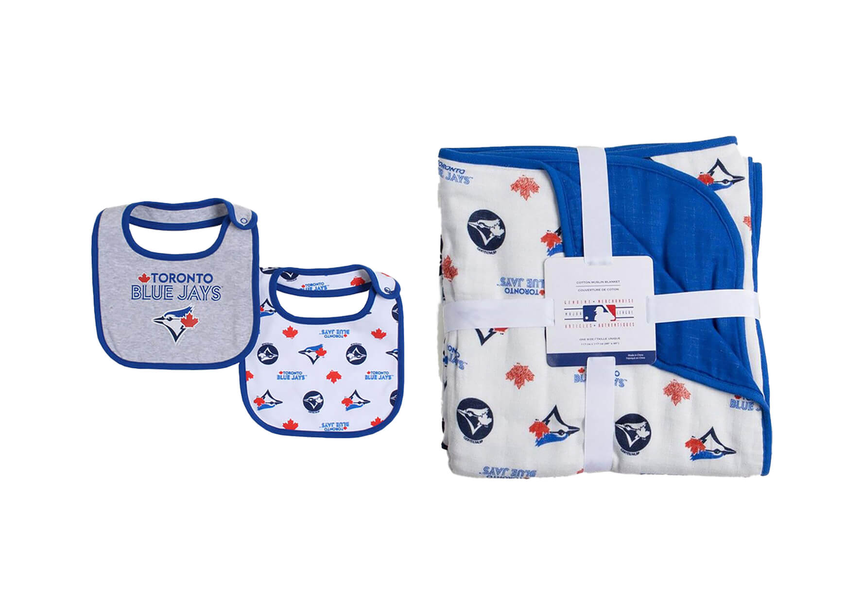 Snugabye Toronto Blue Jays Infant 2 Piece Dribble Bibs